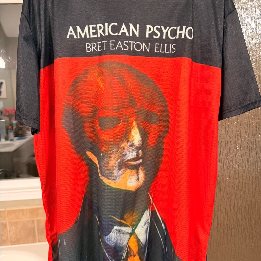 Custom American Psycho Book Cover 3D Graphic Print Shirt 2xl